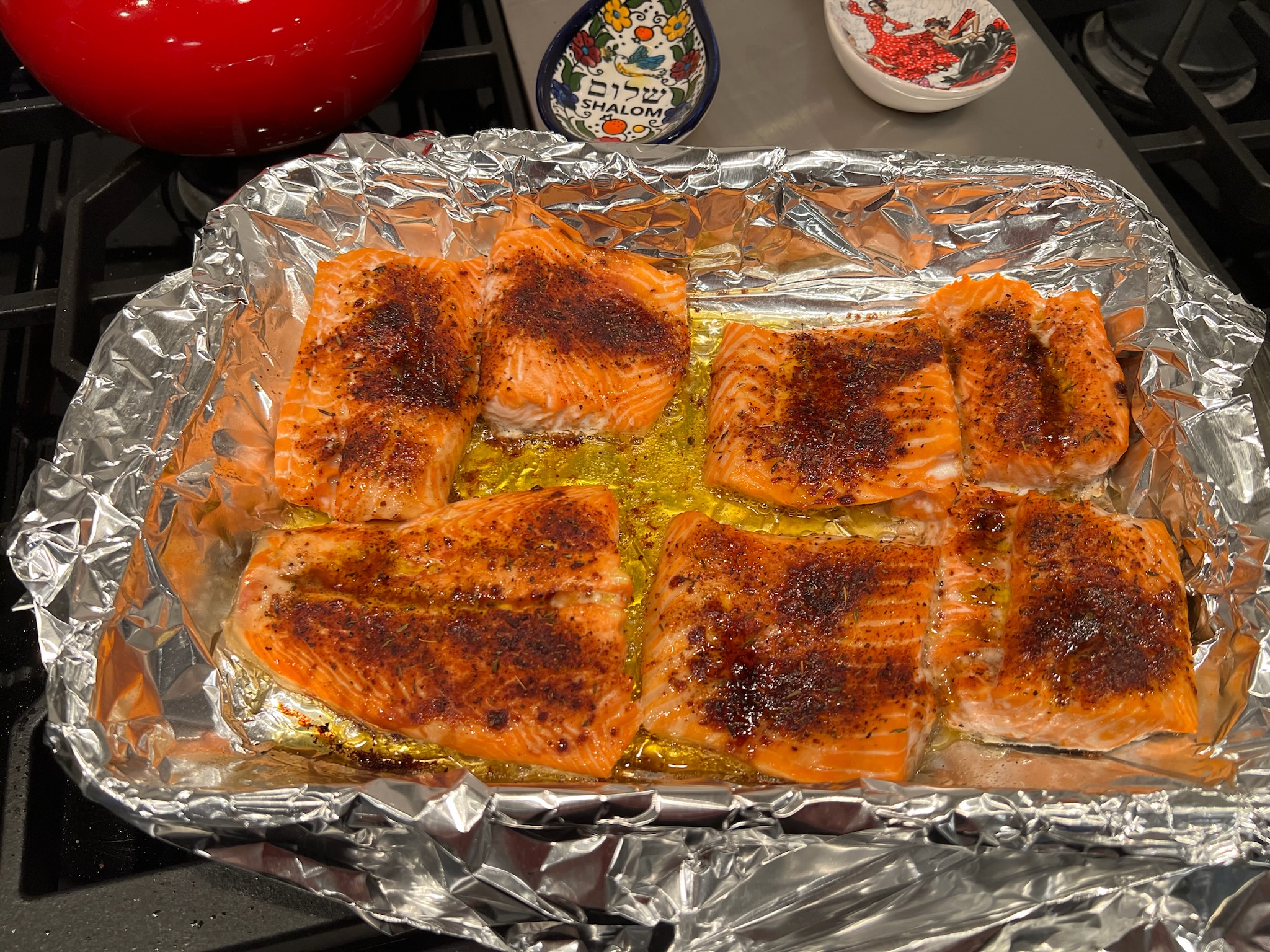 Baked salmon